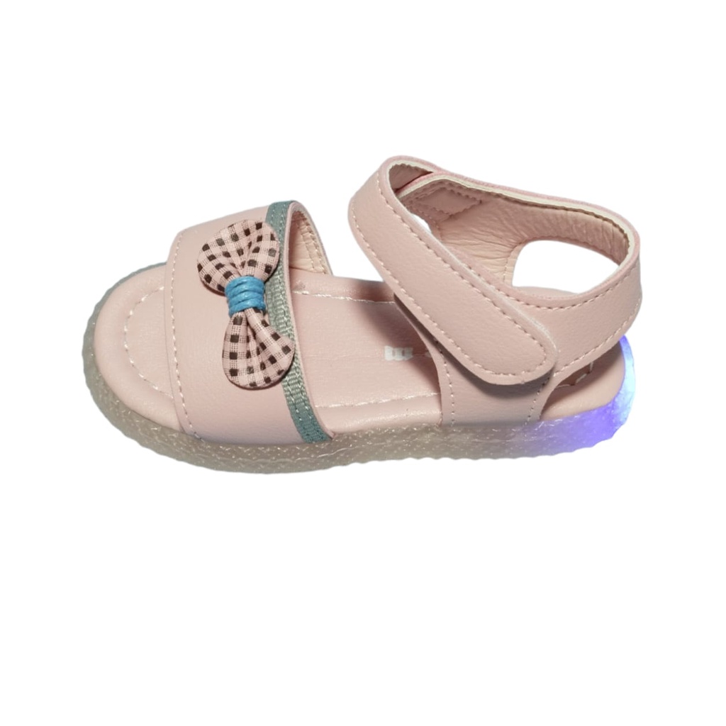 Sandal Led Anak Perempuan Little M Original Matahari Elsa 32 Pink 22-26