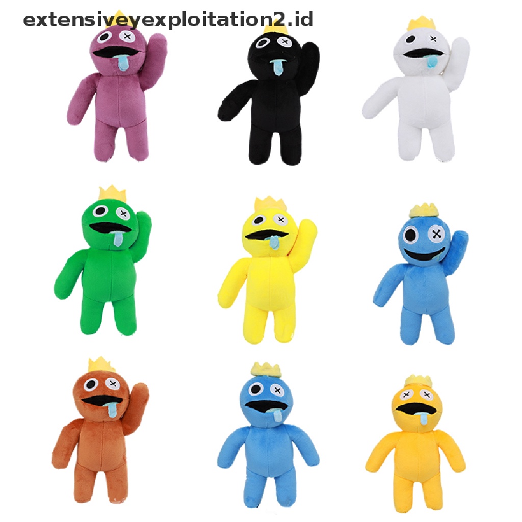 Mainan Boneka Stuffed Plush Hewan Monster Biru Lembut Untuk Anak