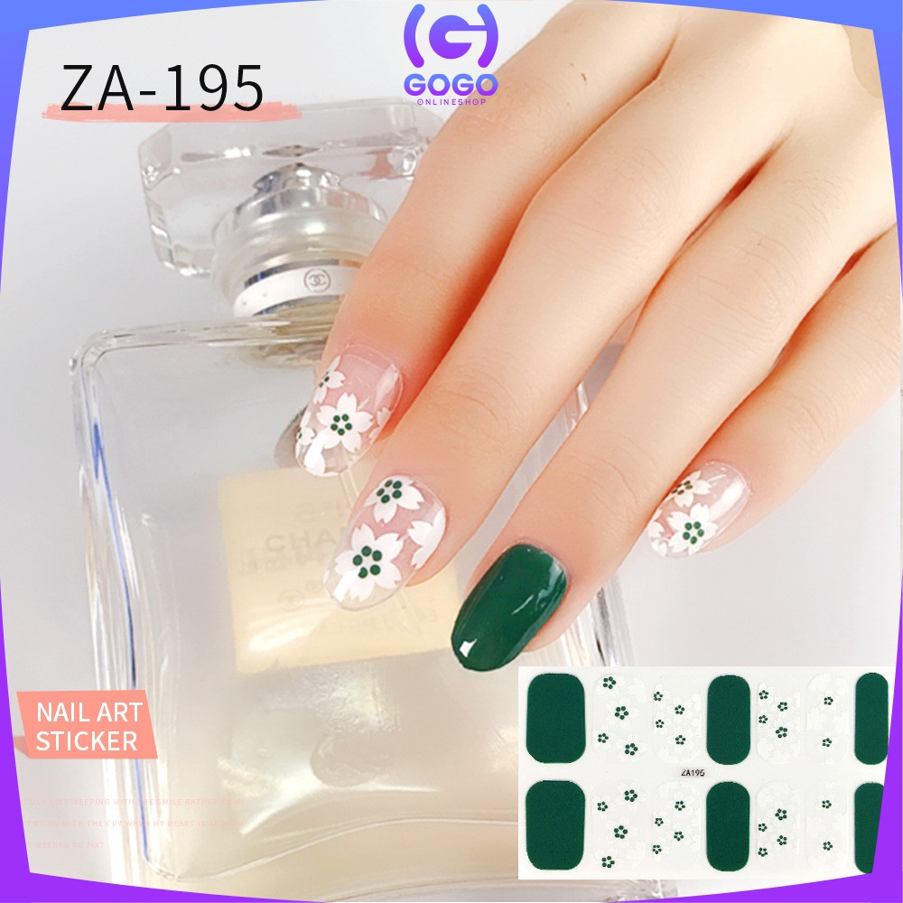 GOGO-K54 Stiker Kuku Wanita Nail Art Sticker / Sticker Kuku Fashion Wanita Murah Anti Air / Stiker Kuku Korea Murah