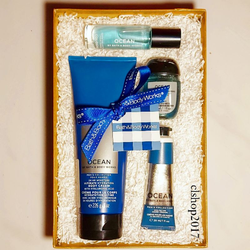 BBW OCEAN MENS GIFT SET PAKET BATH &amp; BODY WORKS