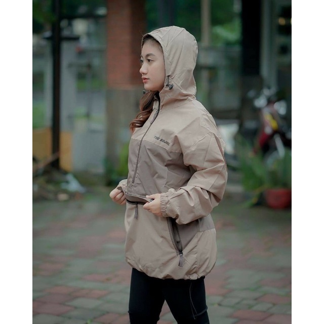 The Bojiel Daily - Cream Moca Jaket Cougle Jaket Parasut Jaket Pria Jaket Outdoor