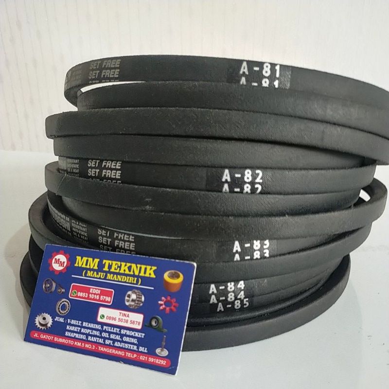 Vanbelt A81 A82 A83 A84 A85 Tali Ban Kipas Bando Mitsuboshi Vpower Van Fan Belt A 81 82 83 84 85 V- Pan Panbelt Fanbelt Mbi A-81 A-82 A-83 A-84 A-85