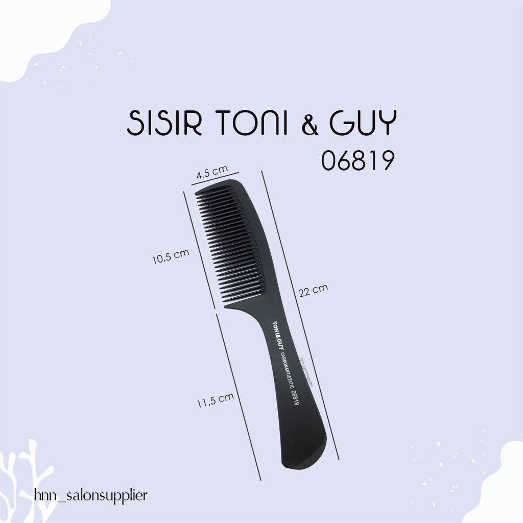 Sisir Potong Salon Rambut Barber Barbershop Toni and Guy Profesional Quality 6819