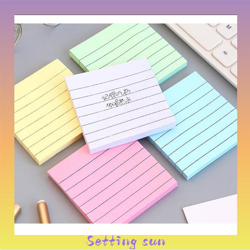 Simplicity sticky note horizontal sticker notepad post maker stiker massage pesan book note TN