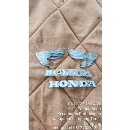 EMBLEM TANKI HONDA CB 100 K0 K1 ORIGINAL