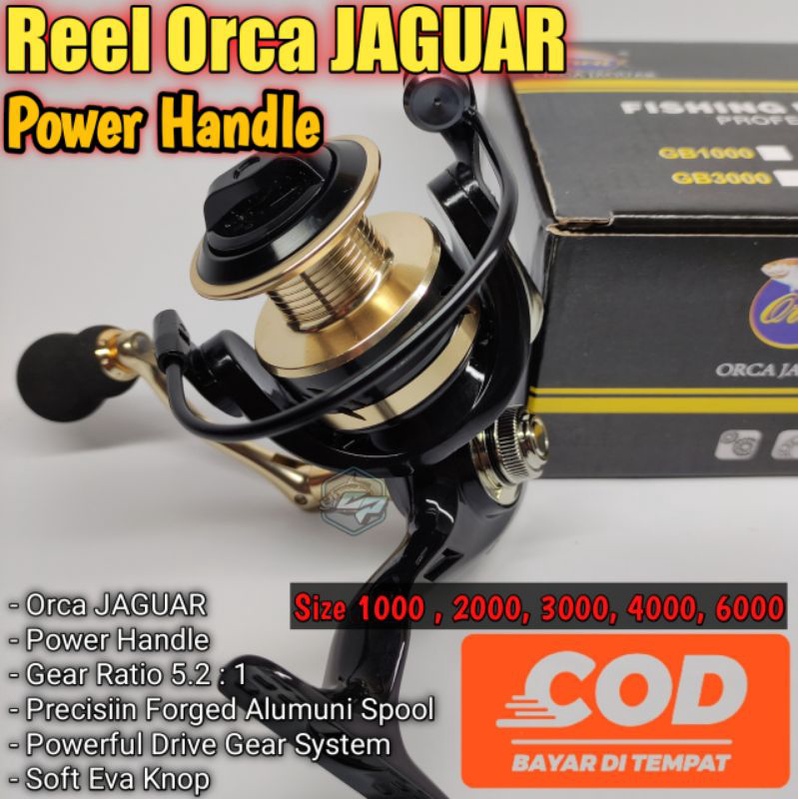Reel ORCA JAGUAR POWER HANDLE size 1000 , 2000 , 3000 , 4000 , 6000