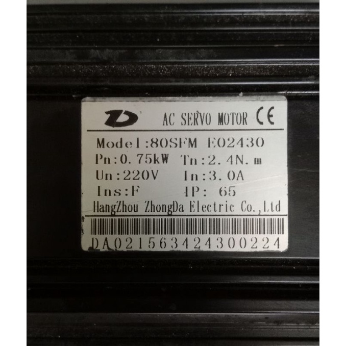 AC SERVO MOTOR MODEL 80SFM E02430