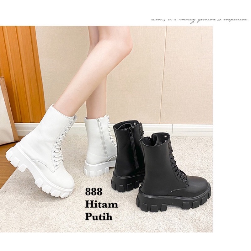 SEPATU BOOTS BAHAN KULIT 888