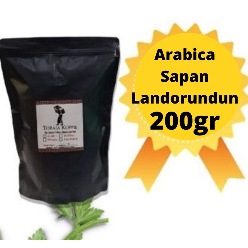 

Toraja Koffie Kopi Toraja Sapan Landorundun Biji Kopi dan Bubuk 200 gr Kopi Toraja Arabica