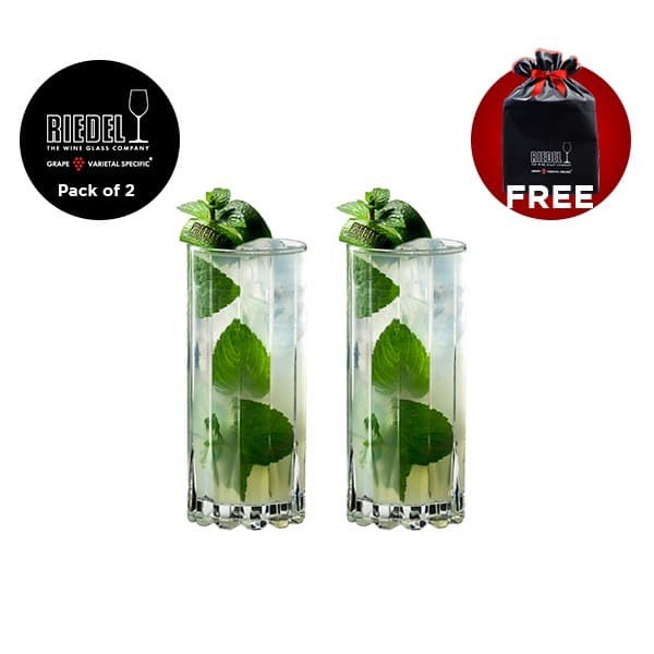 RIEDEL BAR DRINK SPECIFIC GLASSWARE HIGHBALL GLASS PACK OF 2 PCS