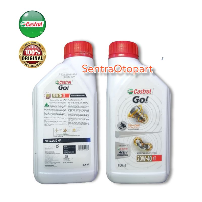 Oli castrol GO 20w-40 4T 0.8L