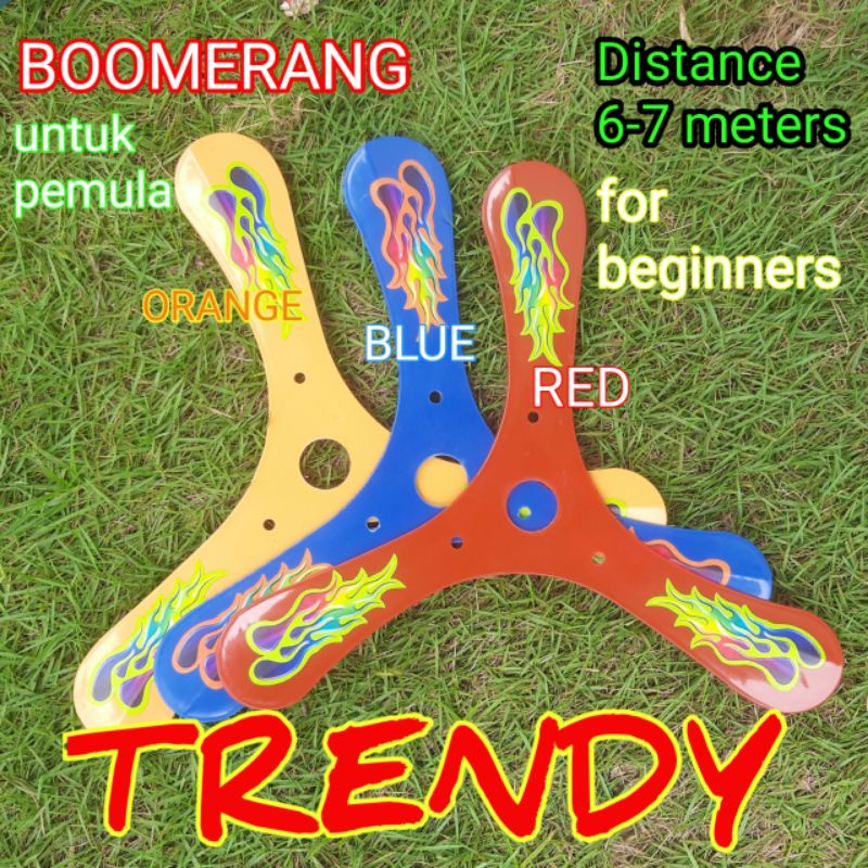 bumerang trendy  mainan anak boomerang lempar