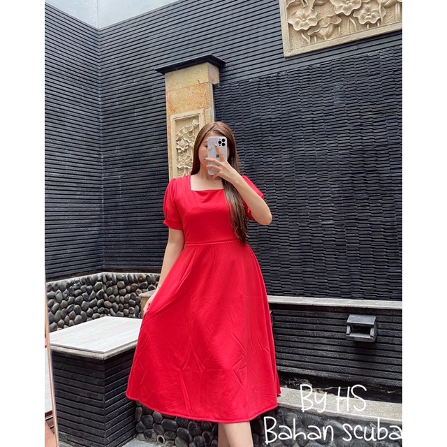 MIOTA DRESS BAHAN SCUBA