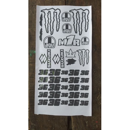 mall sticker repaint helm ala AGV Joan Mir