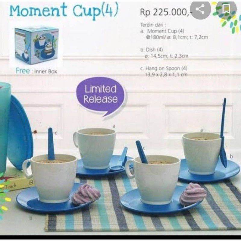 Moment Cup Blue by Tupperware Gelas kopi Gelas minum