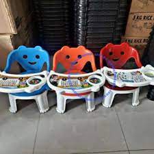 KURSI MAKAN ANAK PLUS MEJA PLASTIK SET KURSI MAKAN ANAK DAN MEJA BANGKU MAKAN BALITA KURSI BALITA LU
