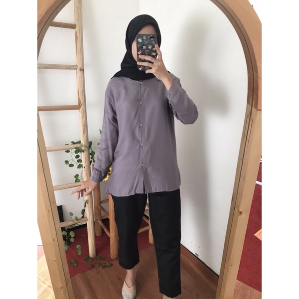 Kemeja Rayon Standar // Kemeja Kerja Wanita // Kemeja Formal Wanita // Kemeja Katun Rayon Wanita // Kemeja Kekinian