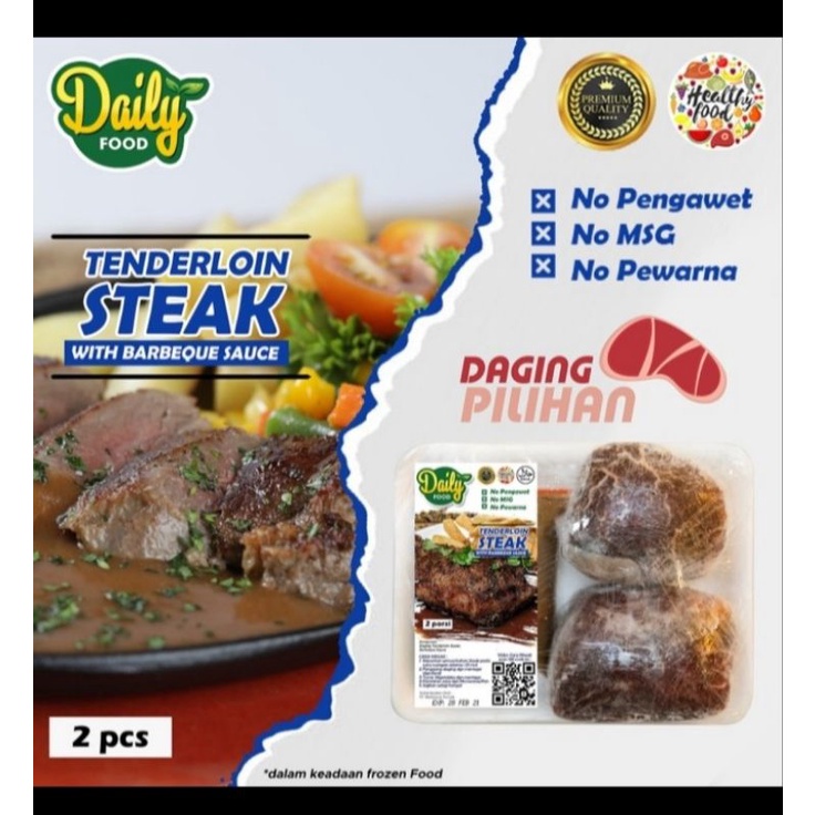 

STEAK TENDERLOIN FROZEN DAILY FOOD