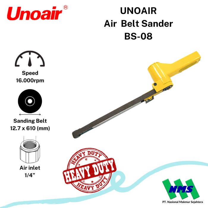 Amplas Amplas Angin Air Belt Sander Unoair Bs-08