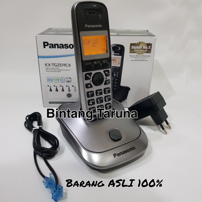 Wireless Phone Panasonic KX-TG2511 Telepon Panasonic KX-TG2511 Pesawat Telepon Nirkabel Panasonic