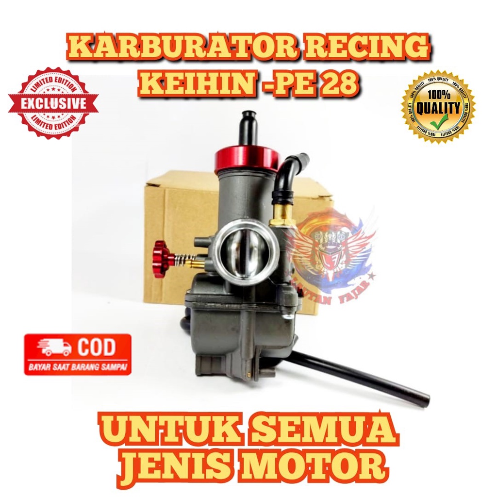 Karburator PE 28 karbu PE28 keihin kuning carburator keihin pe28 warna kuning carbu pe keihin asli o