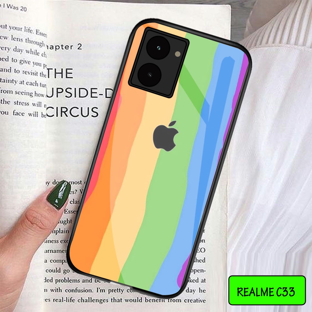Softcase Glass Kaca Realme C33 Realme C33 - Casing Hp Realme C33 - Case Hp Realme C33 - [KC01] Motif