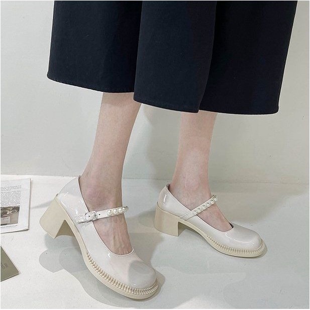 FD Sepatu Mary Jane Platform Heels Wanita Women Shoes Korean Style KI-013