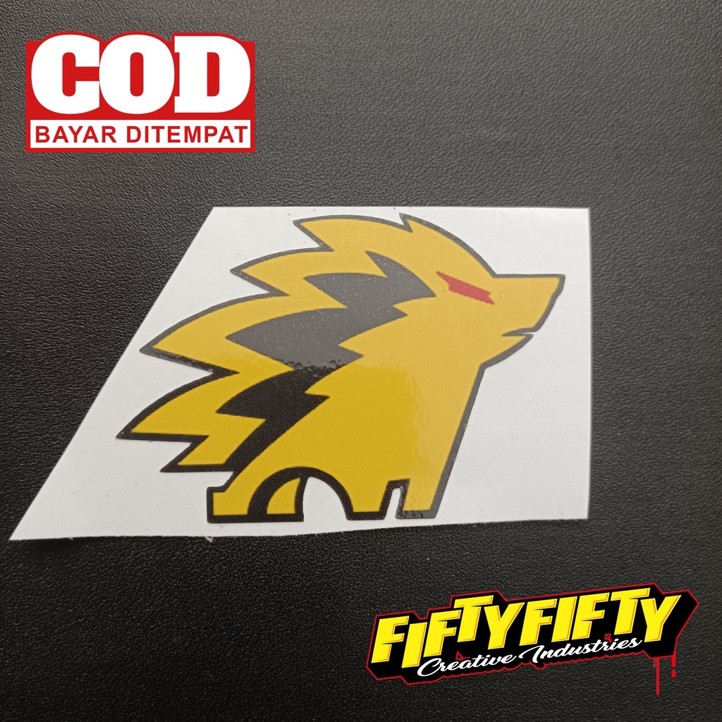 Stiker Print Cut ESPORT ONYX Stiker Printing Laminasi Glossy Stiker Motor Mobil Helm Sudah Membentuk Pola Desain