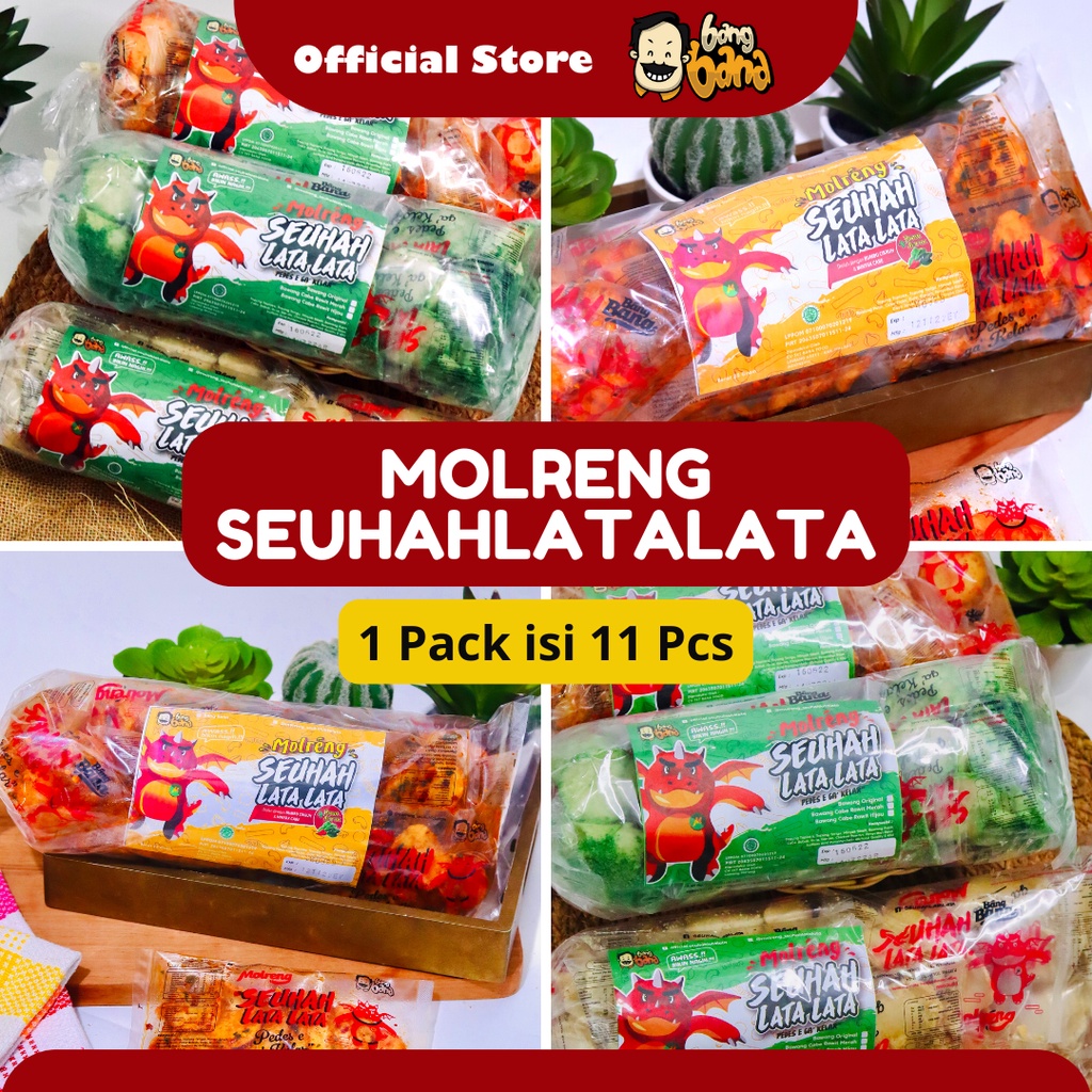 Keripik Molreng Kripik Molring Moring SeuhahLataLata Bang Bana - 1 Pack isi 11 Pcs