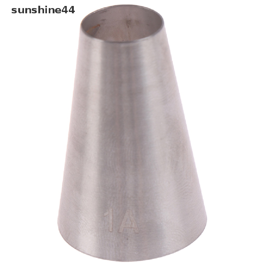 Sunshine 4pcs Spuit Piping Besar Bahan Stainless Steel Untuk Dekorasi Kue