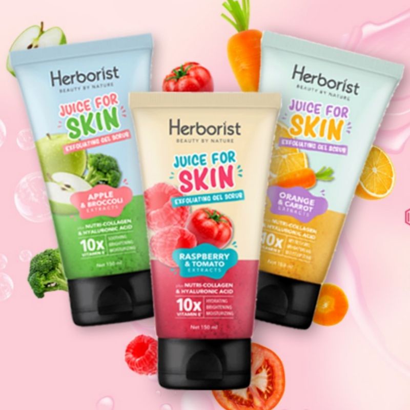 HERBORIST Juice For Skin Exfoliating Gel Scrub / Lulur Gel