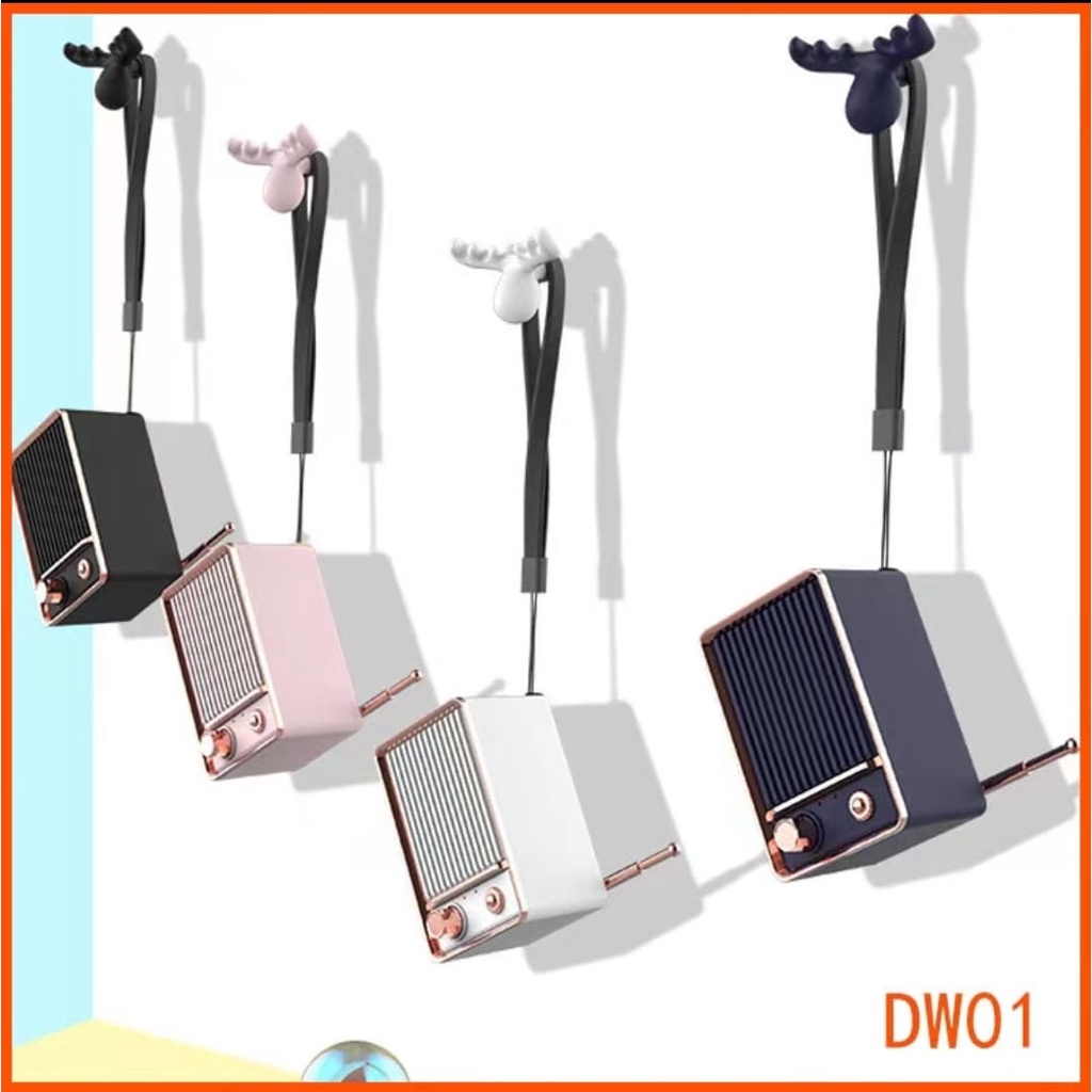 SPEAKER RETRO VINTAGE NOSTALGIA CLASSIC style BLUETOOTH PORTABLE WIRELESS MINI Model Radio DW-01 Min