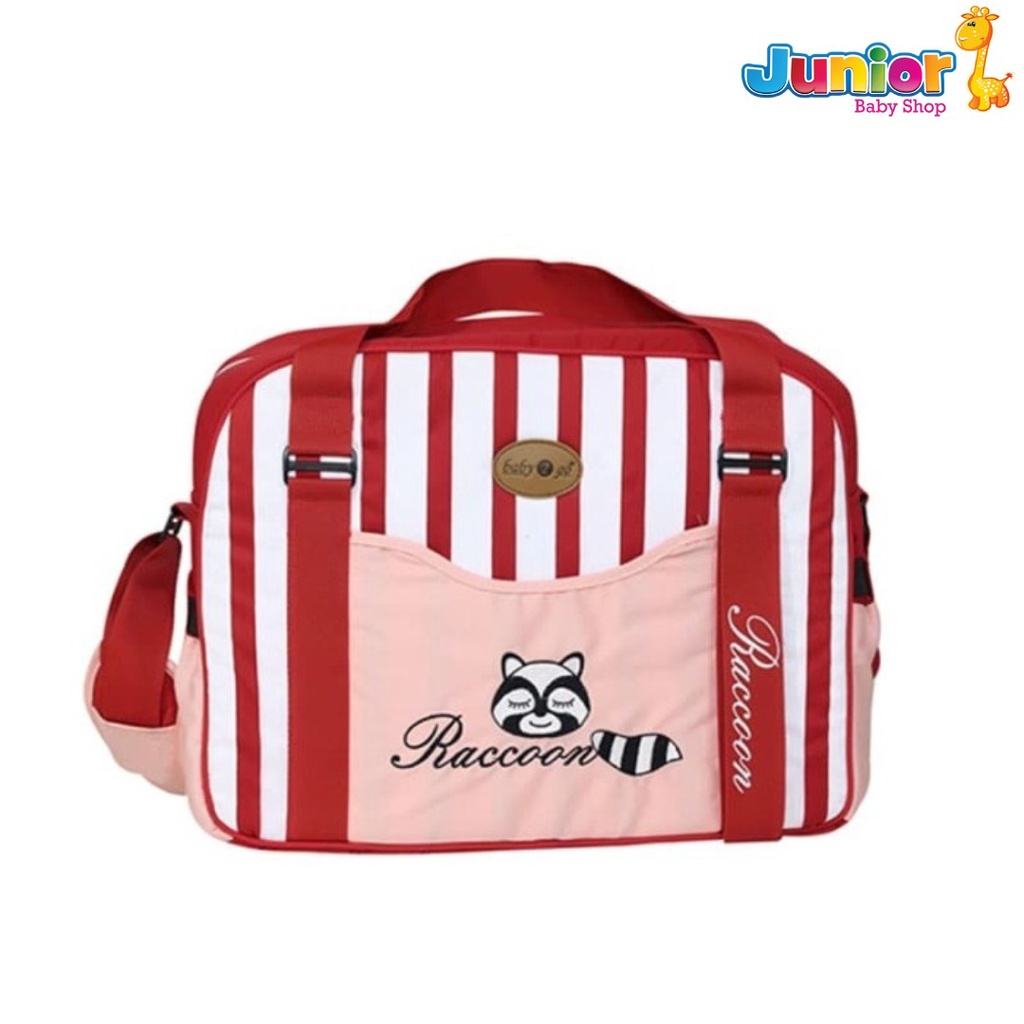 Baby 2 Go Diapers Bag Racoon Series Tas Perlengkapan Bayi Besar B2T1304