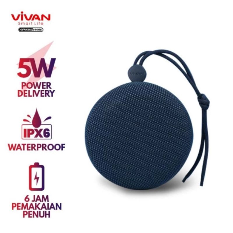 Speaker Bluetooth Vivan Portabel Mini VS-2 Watterproof