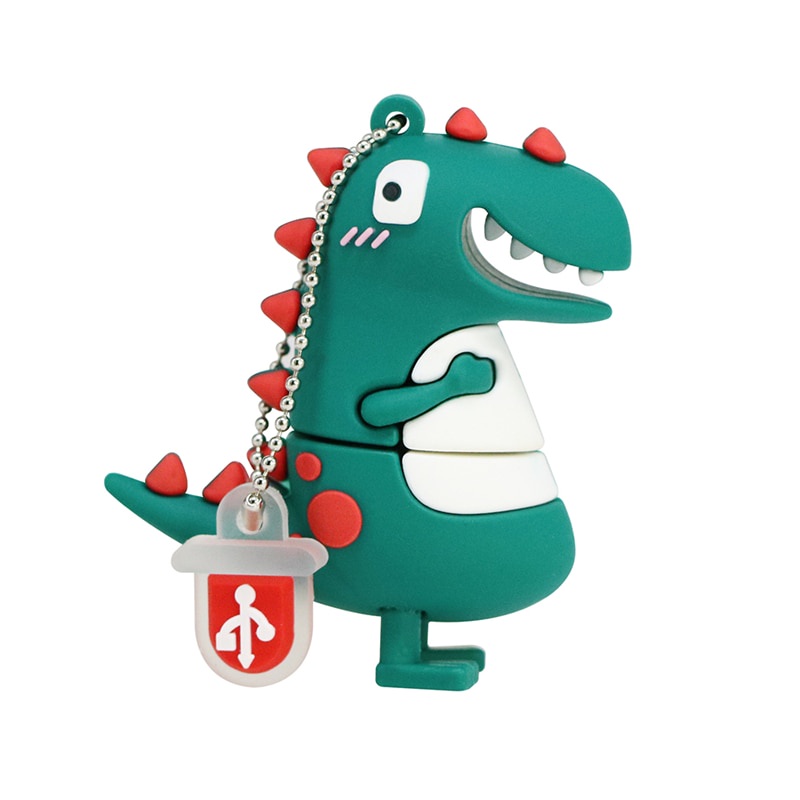 Flash Disk USB 2.0 2TB High Speed Bentuk Dinosaurus Lucu