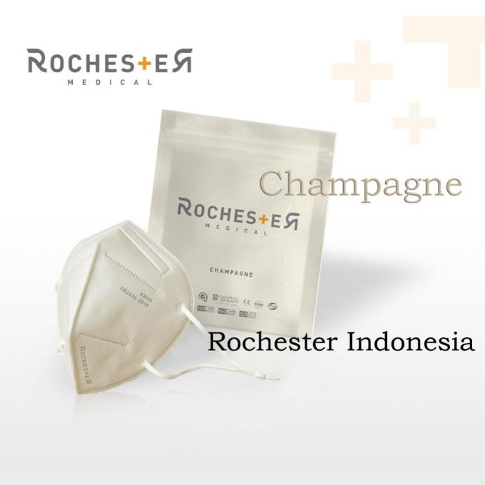 ECER Masker KN95 Rochester CHAMPAGNE Fashion Mask t-rochesterindonesia Murah
