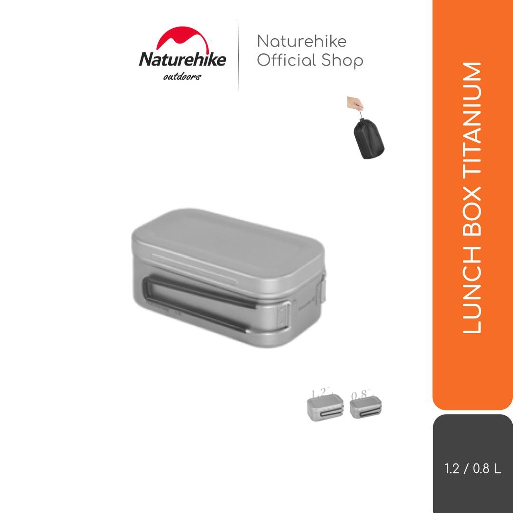 LUNCH BOX NESTING / POT / PANCI CAMPING TITANIUM NATUREHIKE CNH22CJ010