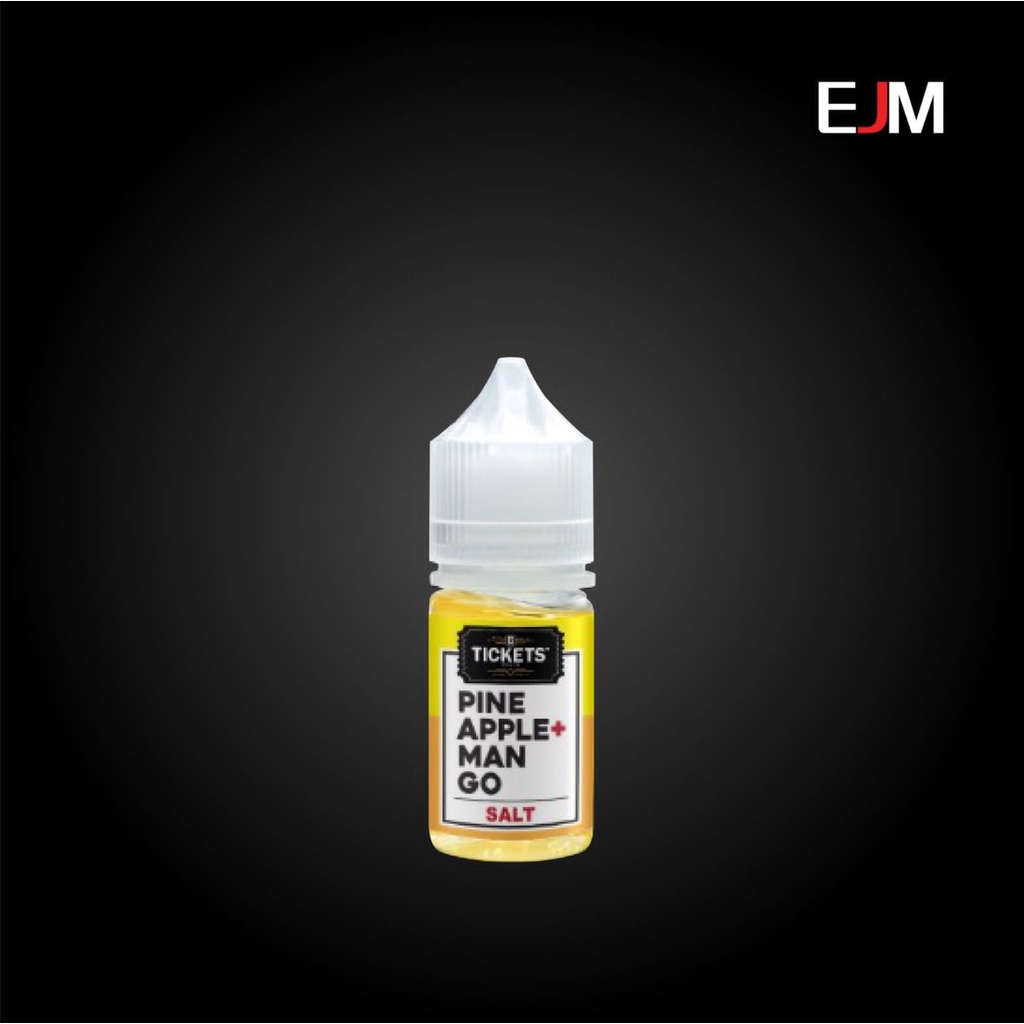 NEW LIQUID TICKETS PINEAPPLE MANGO SALT 30ML BY EJIUCEMURAH