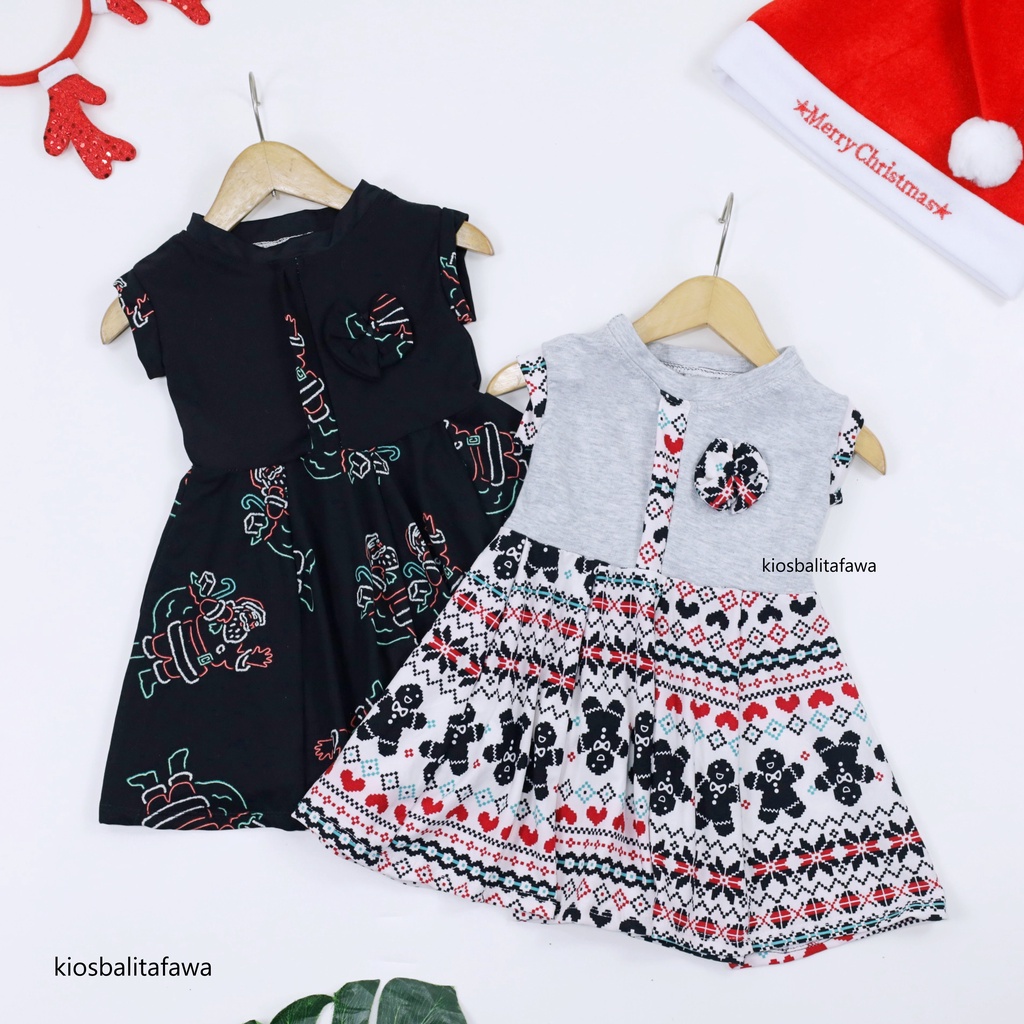 [NATAL] Dress Bilqis uk Bayi - 3 Tahun / Dres Yukensi Gaun Pesta Murah Baju Baby Anak Perempuan