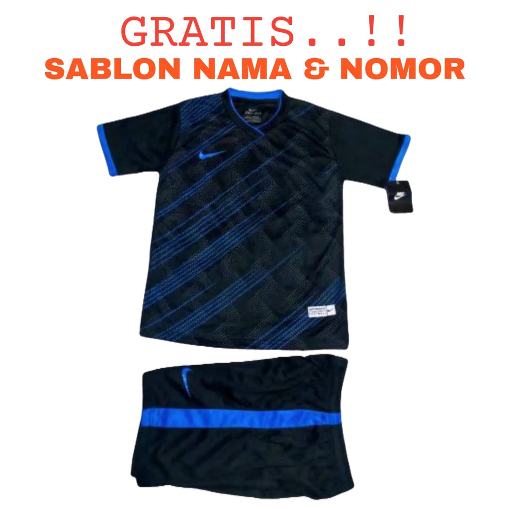 ( FREE SABLON NAMA &amp; NOMOR ) Baju olahraga anak laki/perempuan usia 5-13tahun kaos badminton bulutangkis sepak bola futsal voli tenis meja timnas indonesia