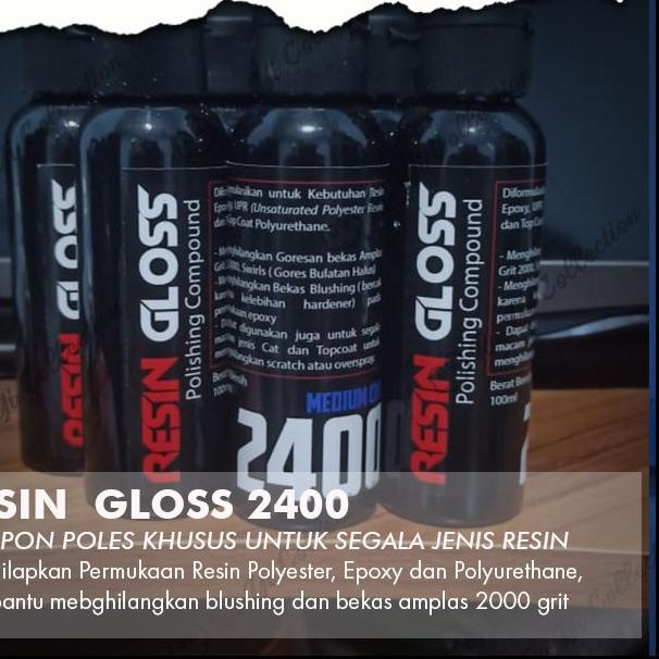 RESIN GLOSS POLISHING COMPOUND KOMPON POLES RESIN KILAP