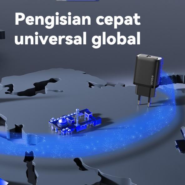 KIVEE Kepala Charger USB 5V/2.4A Charger Handphone single port - Putih