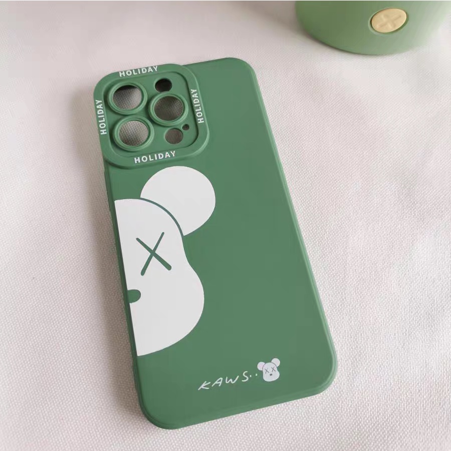 Ins Casing iPhone 14 14pro 14Plus 14prm 13 13pro 13pro 11 7Plus 8Plus Xr XS 12pro Max Shockproof Motif Beruang
