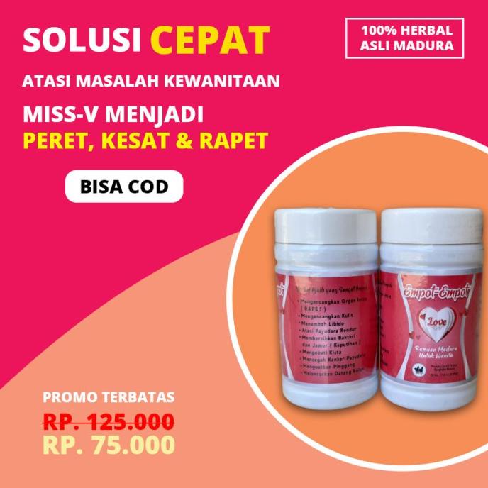 Jamu Empot Mpot Madura Asli Penambah Gairah Libido Wanita Merapatkan