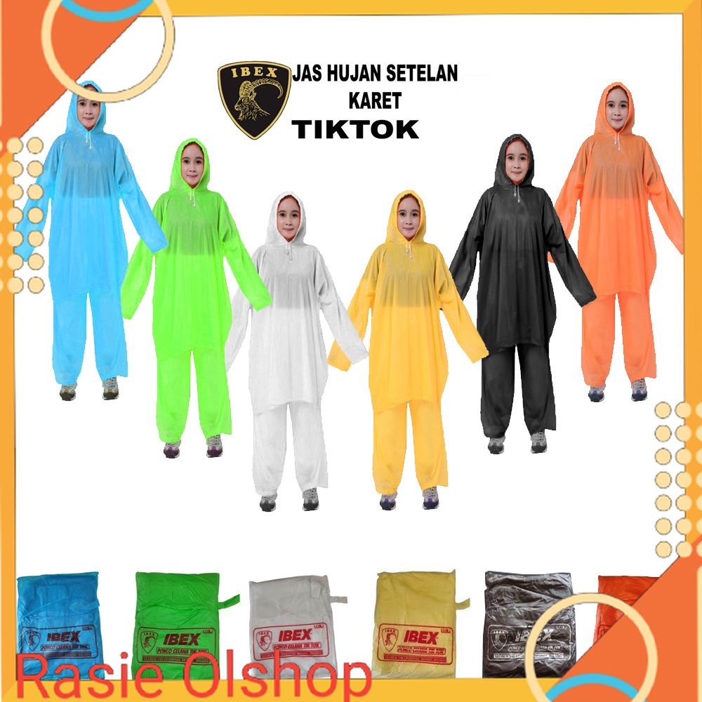 Jas hujan Ibex Ponco Setelan / Jas Hujan Dewas / Jas Hujan Pria / Jas Hujan Wanita / Jas Hujan Ibex 