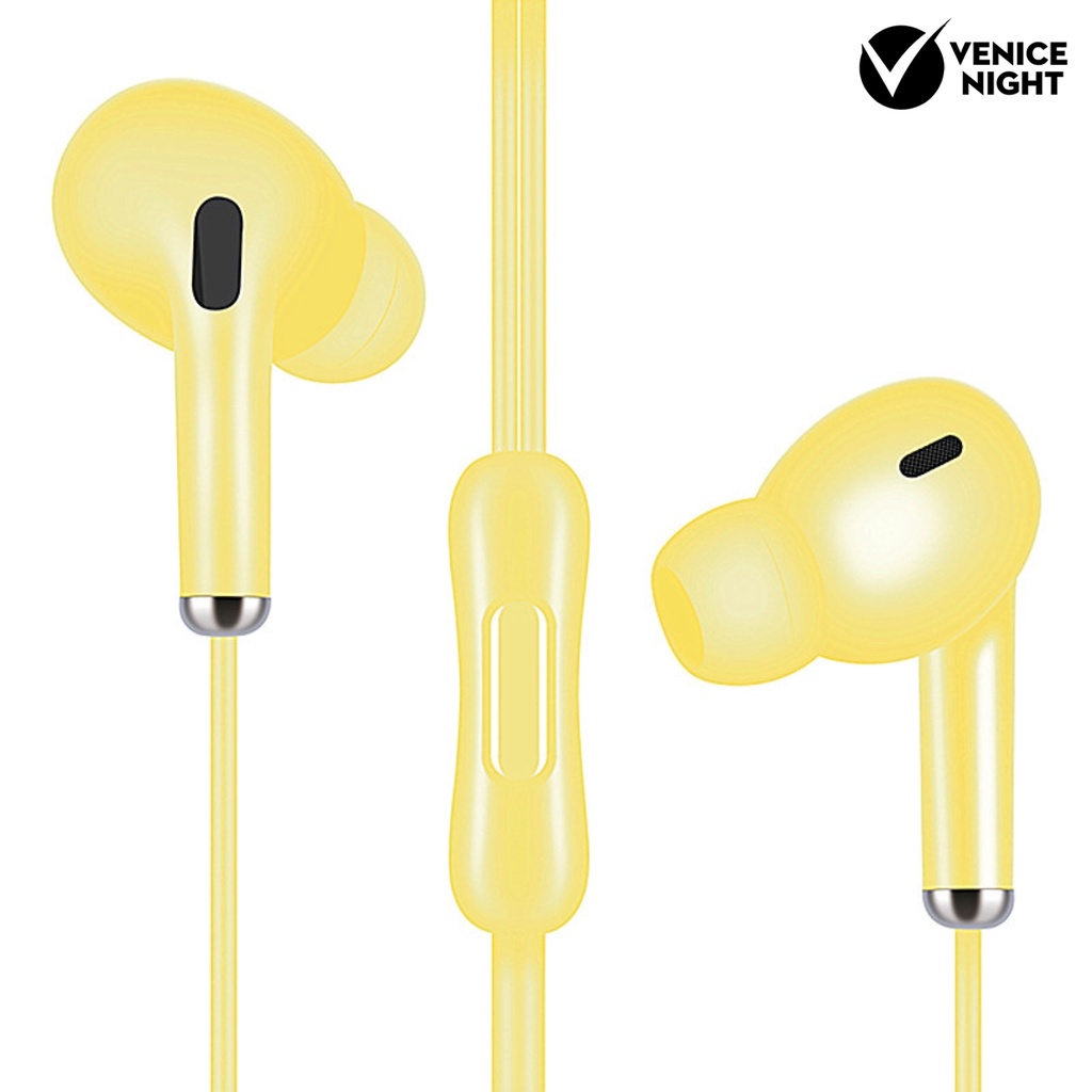 (VNEP) (Berkabel) Headset Semi-in-ear Dinamis Universal Earphone Headphone Stereo Bass Berat