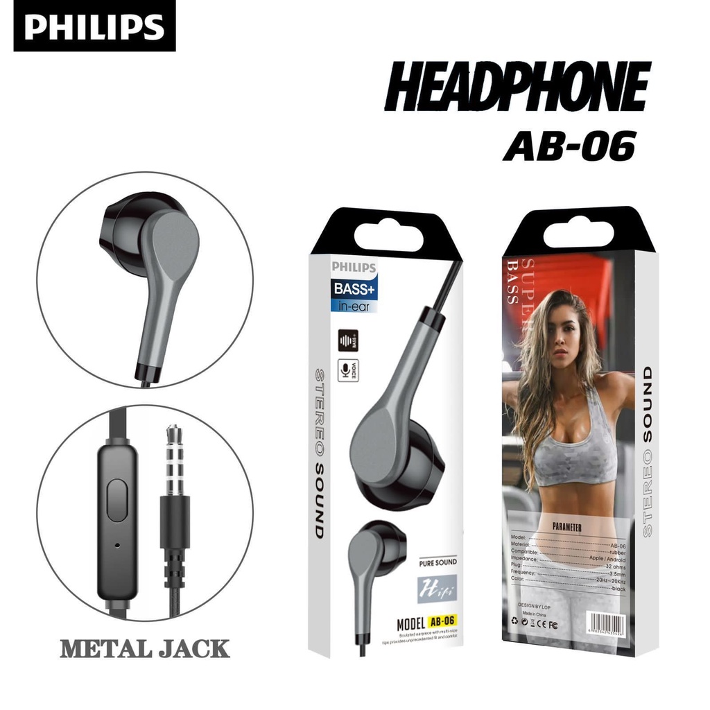 MINIGO NEW PROMO HEADSET PHILIPS DAN SONY SERI AB ~ PHILIPS AB-04/PHILIPS AB-05/SONY AB-06 STEREO EARPHONE SUPER BASS