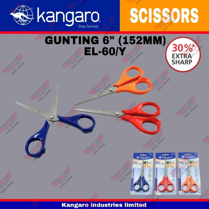 Gunting kain / Gunting kertas / Gunting Stainless Steel 152mm Scissors