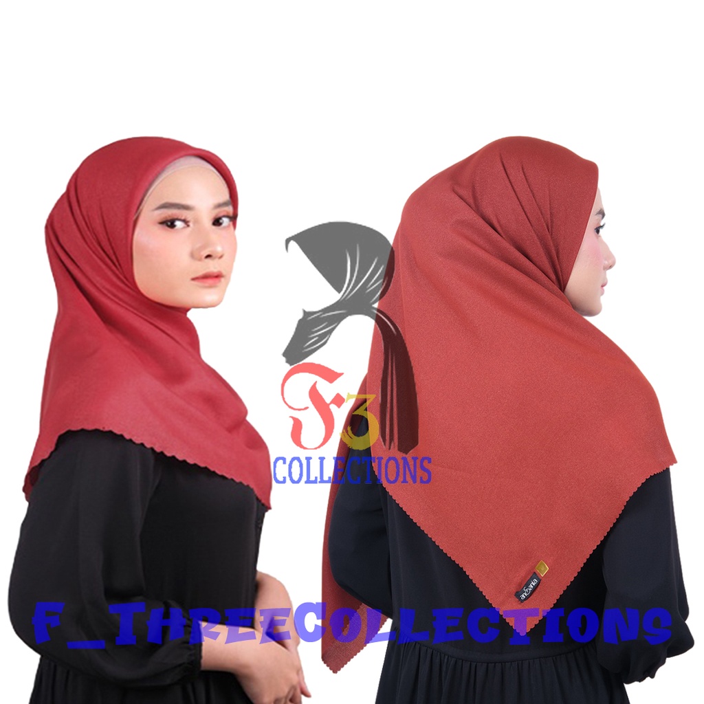 HIJAB IMPORT SEGI EMPAT SHINAR GLAMOUR LASERCUT / KERUDUNG SHINAR GLORT / JILBAB  SEGI EMPAT SHINAR 