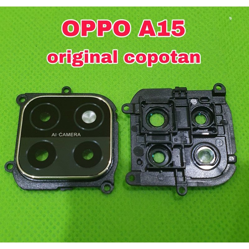 kaca kamera oppo a15 2020 fullset + ring original